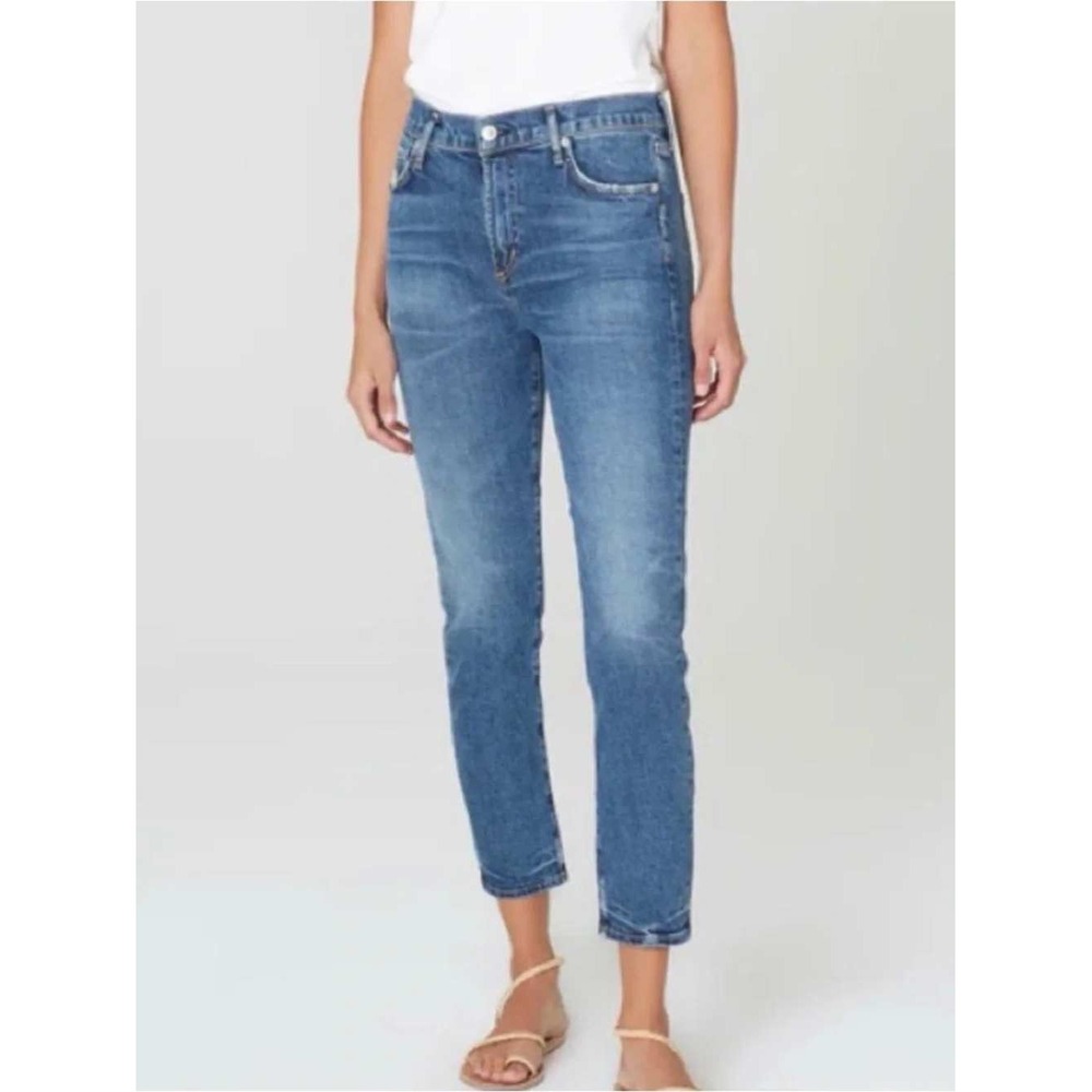 Citizens of Humanity Harlow Ankle Jeans Womens 31 Blue Mid Rise Slim Denim